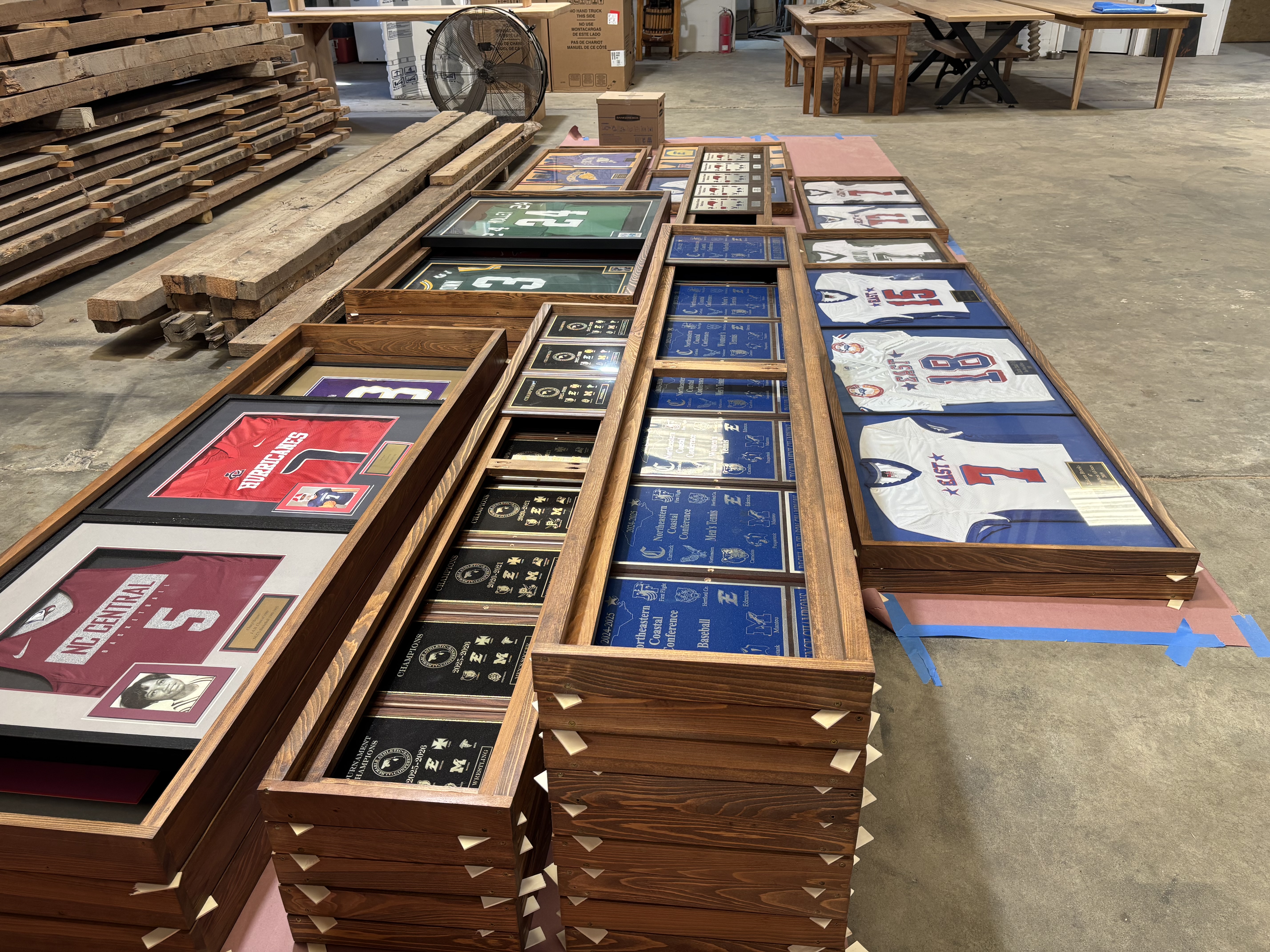 BELTON BUILDS WALL OF FRAMES FOR HALL OF FAMERS